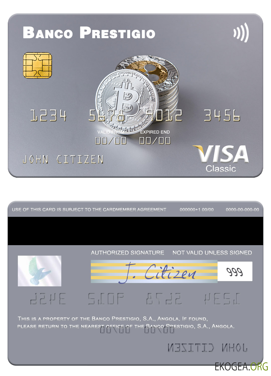 Carte visa Angola Banco Prestigio, S.A.